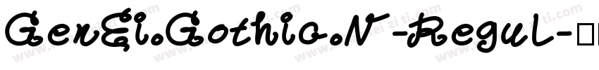 GenEi Gothic N-Regul字体转换
